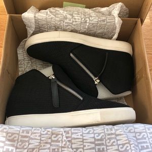Steve Madden click hidden wedge high top sneaker